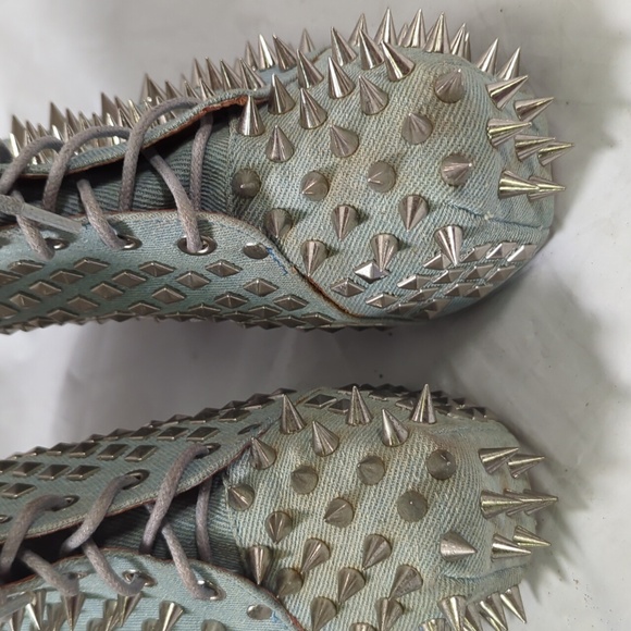 Jeffrey Campbell denim Lita spike shoes size 7.5M - Picture 13 of 13